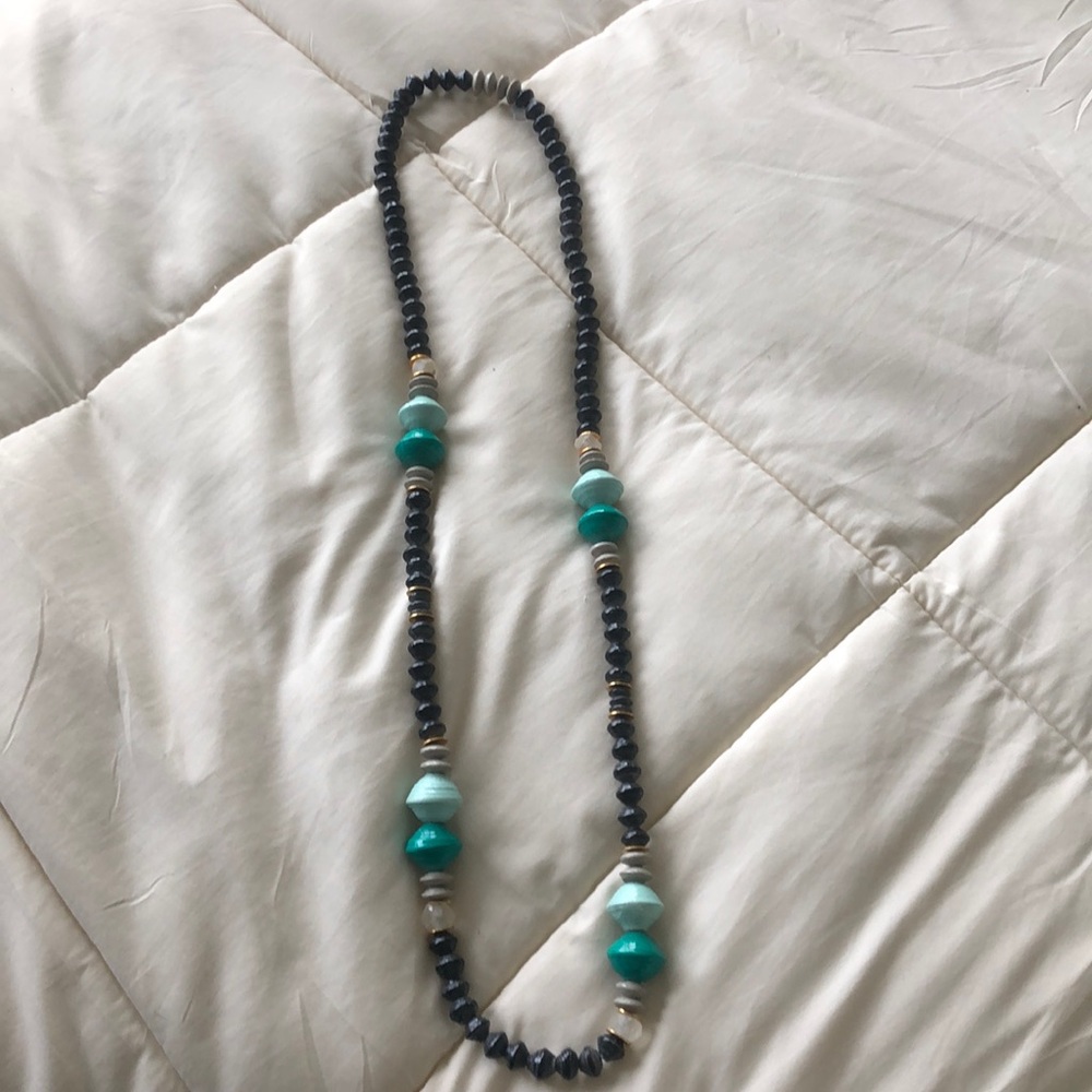 Neiman Marcus Long, Beaded Statement Necklace